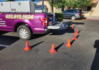 Trucks with Safety Cones